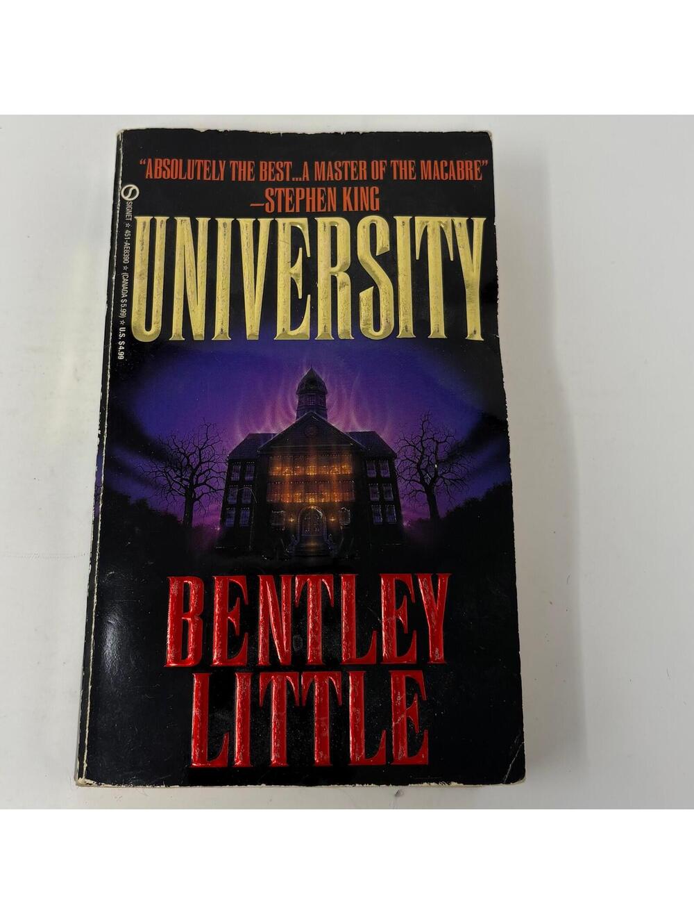 University Bentley Little - Vintage Horror Paperback Book - Signet